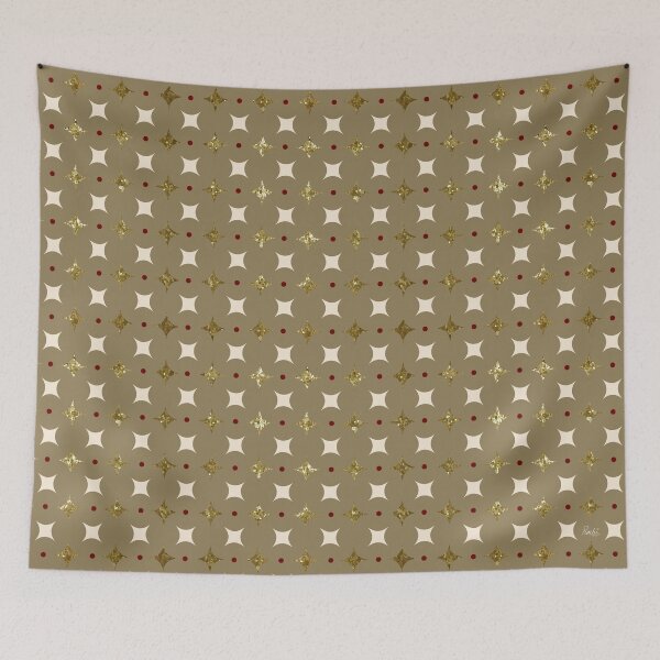 Item preview, GEOMETRIC GLOW - BEIGE designed and sold by PrachiManerikar.