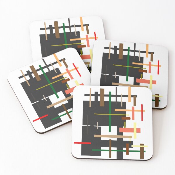 Item preview, Geometric squares, colorful illustration with squares designed and sold by Taidundua.