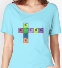 SCIENCE GIRL - Periodic Elements Scramble! Women's Relaxed Fit T-Shirt