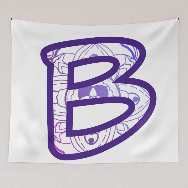Item preview, Blue, Purple, Pink B letter Mandala designed and sold by Stacia Boyd.