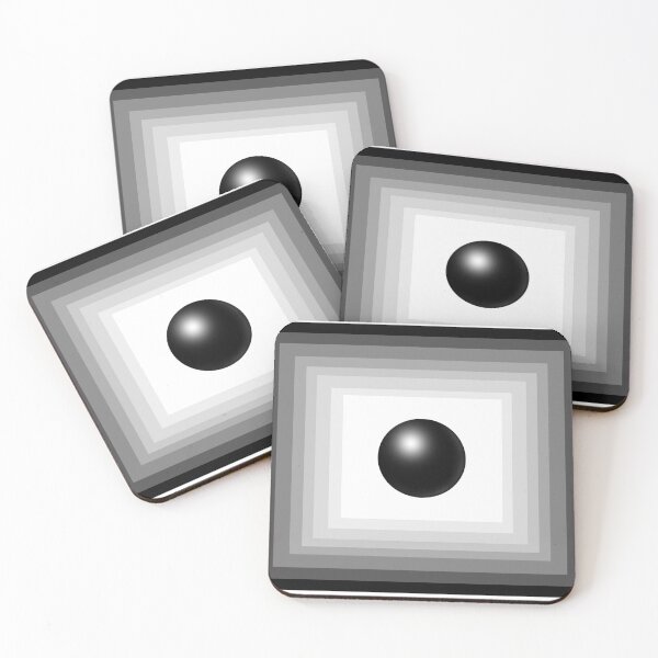 Item preview, Black and white squares and circle designed and sold by Taidundua.