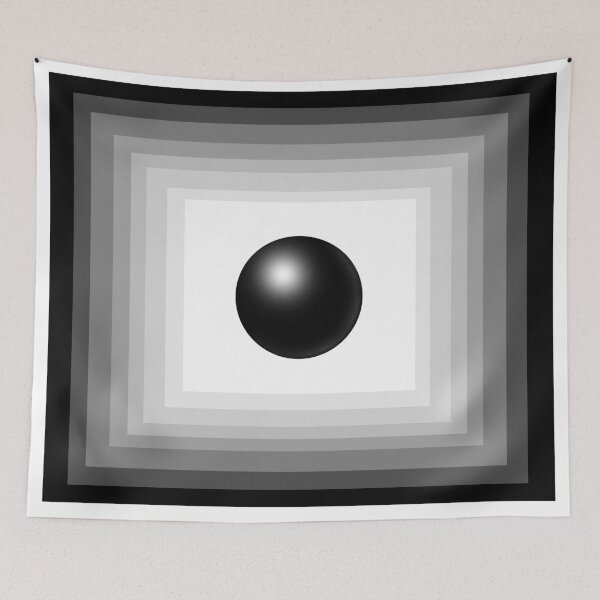 Item preview, Black and white squares and circle designed and sold by Taidundua.