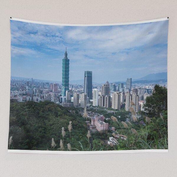 Item preview,  BEST photographic view of Taipei 101 with blue sky, Taipei Taiwan.  designed and sold by HTPOP.