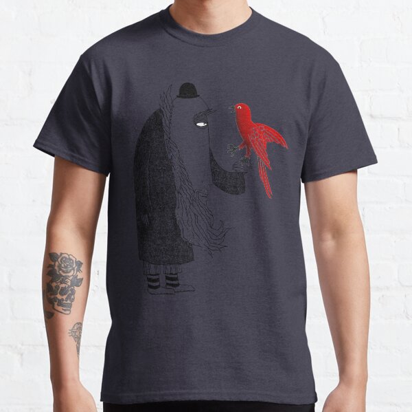 Darwin and red bird Classic T-Shirt