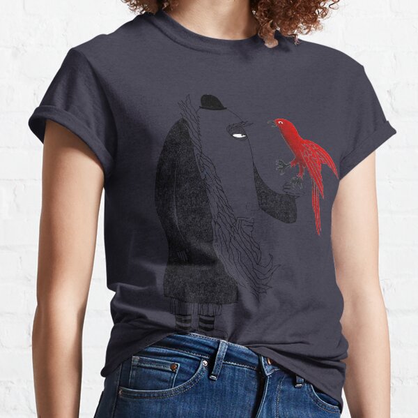 Darwin and red bird Classic T-Shirt
