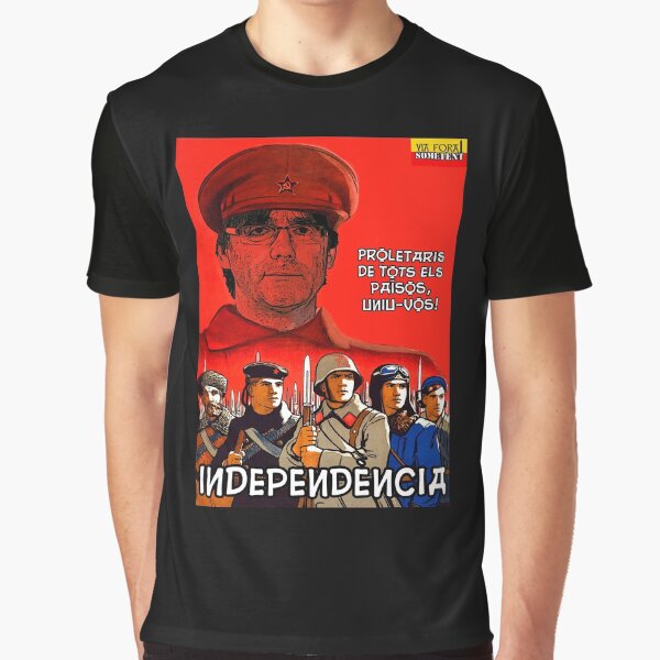 Vista previa del artículo con la obra «Camarada Puigdemont», diseñado y vendido por ViaForaSometent.