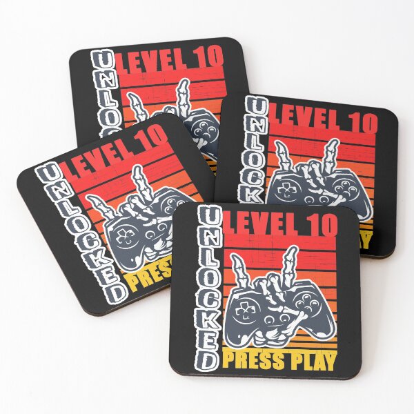 Item preview, level 10 unlocked 10th birthday gamer gift designed and sold by GoodyLeo.