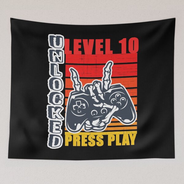 Item preview, level 10 unlocked 10th birthday gamer gift designed and sold by GoodyLeo.
