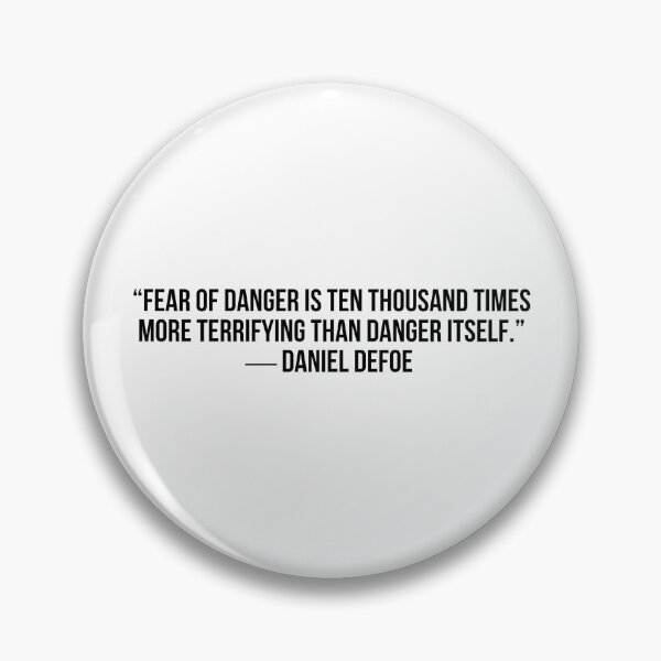 Item preview, D. DEFOE   # FEAR designed and sold by LiteraryQuotes.