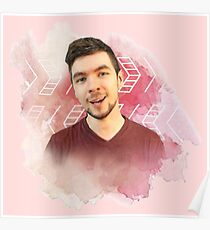 jacksepticeye watercolor splash Poster