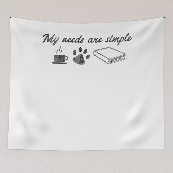 Item preview, My Needs Are Simple Dog Book Coffee Dog Books designed and sold by DerNerd.