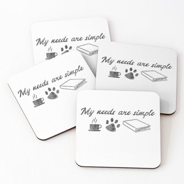 Item preview, My Needs Are Simple Dog Book Coffee Dog Books designed and sold by DerNerd.