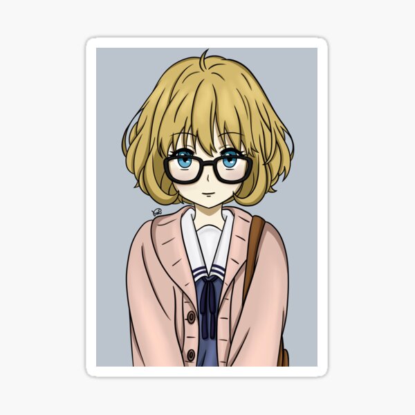 Mirai Kuriyama Bunny - Kyoukai no Kanata Sticker for Sale by Awesomedeer