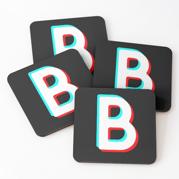 Item preview, TIKTOK Initial Monogram Letter B Copy designed and sold by miro-art.