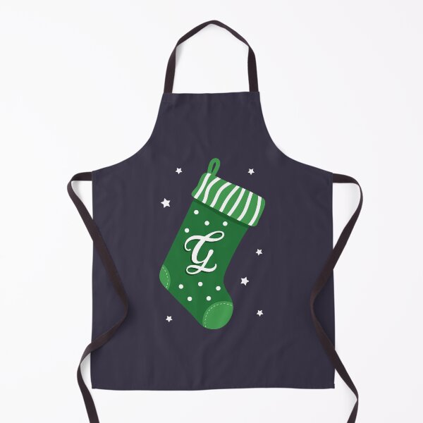 Item preview, Christmas Stocking with Letter G designed and sold by VicEllisArt.