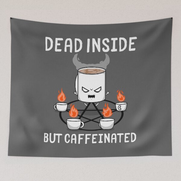 Item preview, Funny Coffee - Dead Inside But Caffeinated  designed and sold by Murraysworkout.