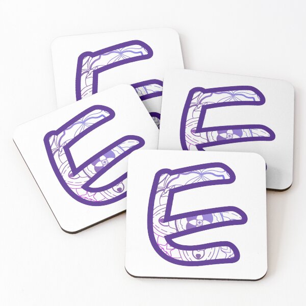 Item preview, Blue, Purple, Pink E letter Mandala designed and sold by Stacia Boyd.