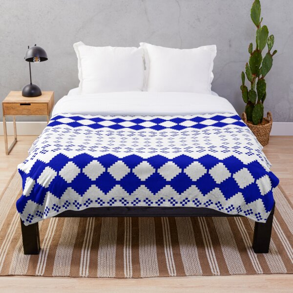 Item preview,  Scandinavian blue pattern designed and sold by redgoch.