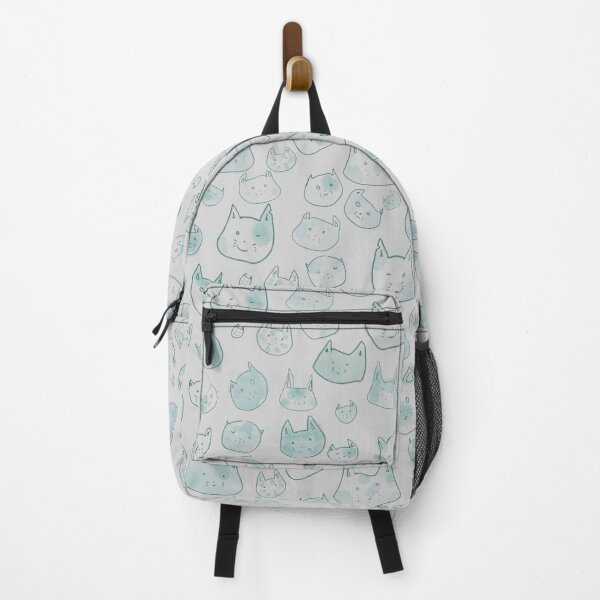 Item preview, Green Watercolor Cat Pattern designed and sold by Dani Salerno.