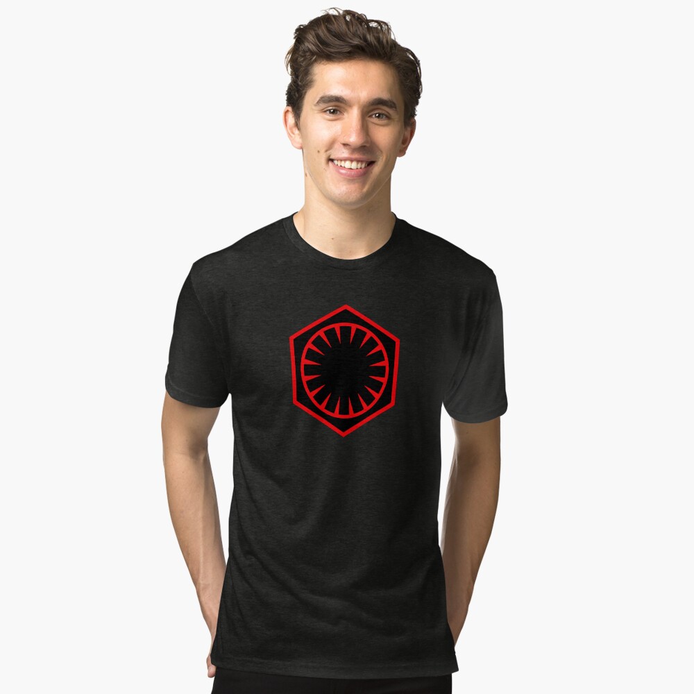 Vista previa del artículo con la obra «Camiseta de tejido mixto», diseñado y vendido por geekomic.