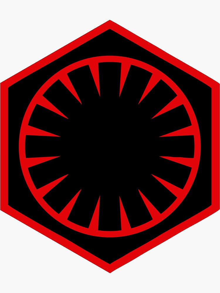 Imagen 3 de 3, Pegatina con la obra El primer logotipo de la orden, diseñada y vendida por geekomic.