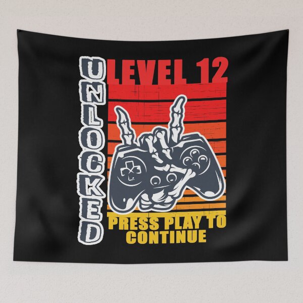 Item preview, level 12 unlocked 12th birthday gamer gift designed and sold by GoodyLeo.