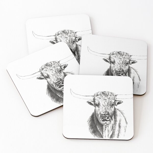 Item preview, ink bull portrait designed and sold by maicagonzalez.