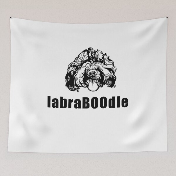 Item preview, labraBOOdle cute labradoodle halloween designed and sold by Shujii.
