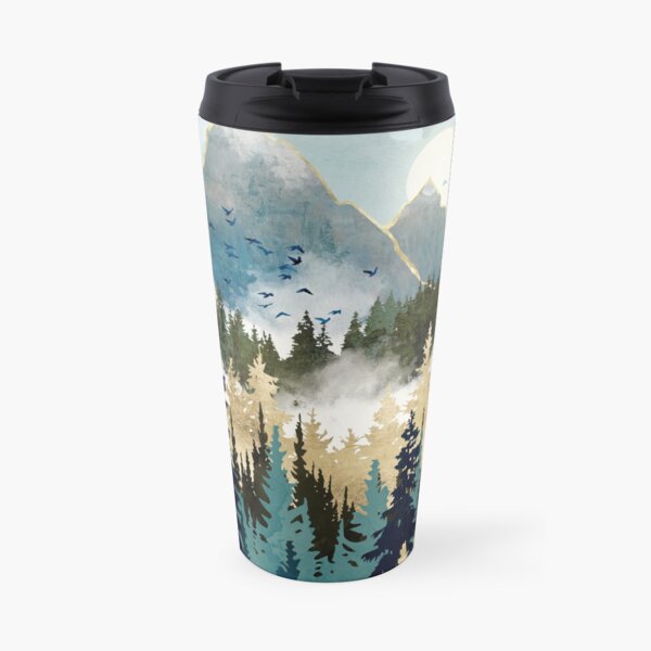 Misty Pines Travel Coffee Mug