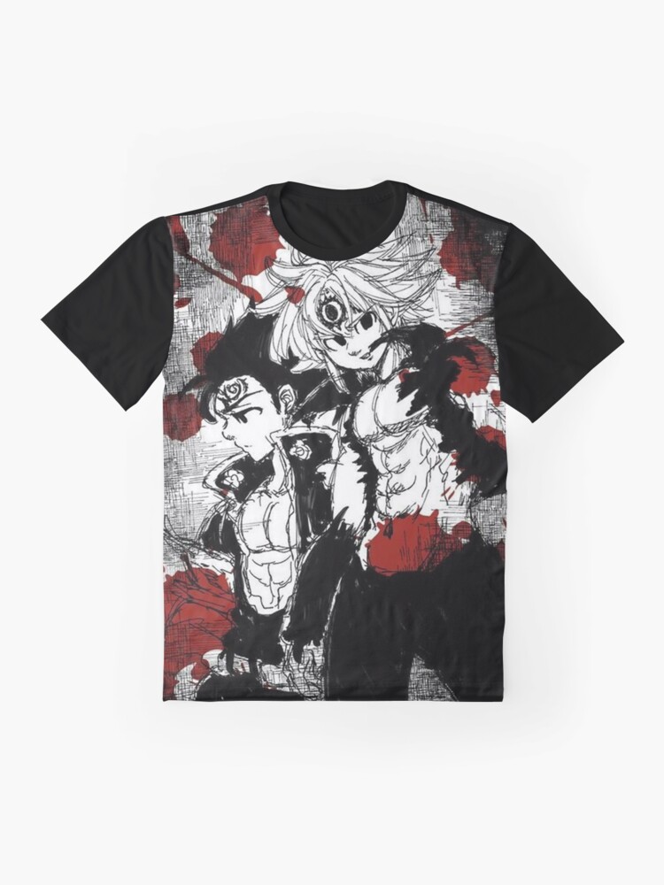 The Seven Deadly Sins Zeldris And Meliodas Teaser Art Wtih Icons T-Shirt