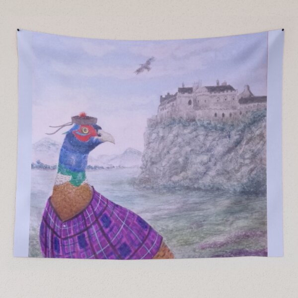 Item preview, Pheasant with tartan Waistcoat designed and sold by Malc Sutherland.