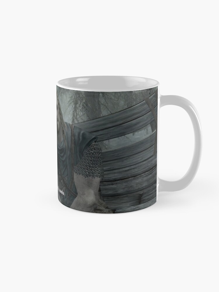 Alternate view of Hey You Youre Finally Awake Skyrim Meme Mug