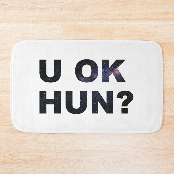 Item preview, U OKAY HUN? Space Print designed and sold by AnnieDesignCo.