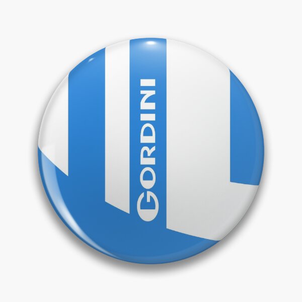 Emblème rétro Renault Gordini G - Montlhéry, Rallye de Monte Carlo - imprimé blanc Badge