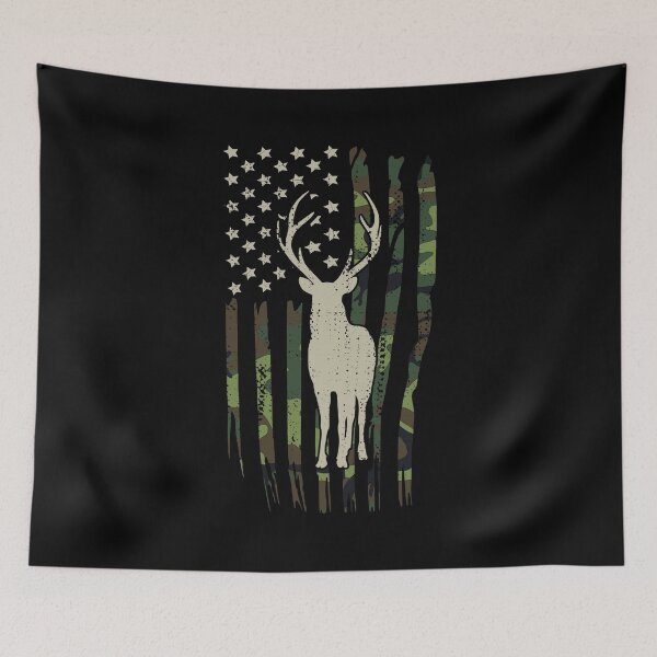 Item preview, Deer Hunting Camouflage American Flag  designed and sold by Vanover Designs.
