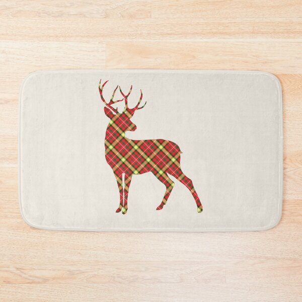 Item preview, Red Fantasy Tartan Deer Holiday Season designed and sold by ElJimmo.