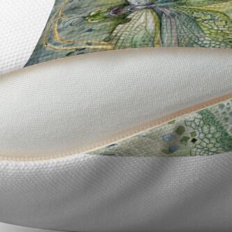 Alternate view of Beautiful Enchanted Dragonfly Throw Pillow