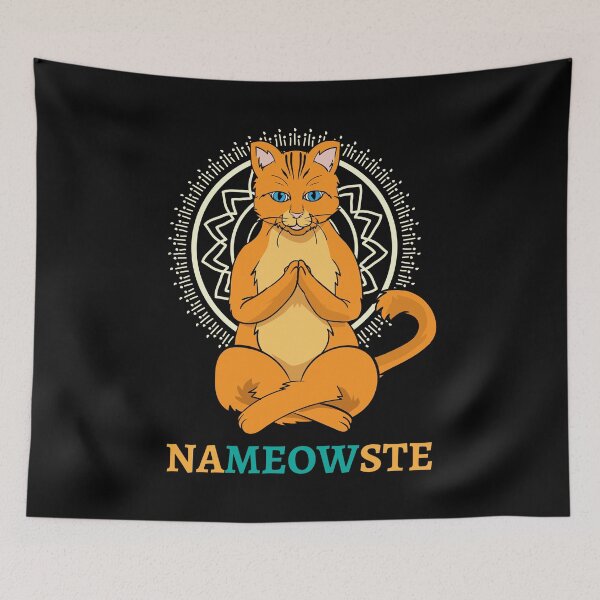 Item preview, Yoga Cat Lover Nameowste Kitty Fitness Gift designed and sold by 2blackcherries.
