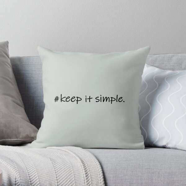 Diseño Keep it simple hashtag Cojín