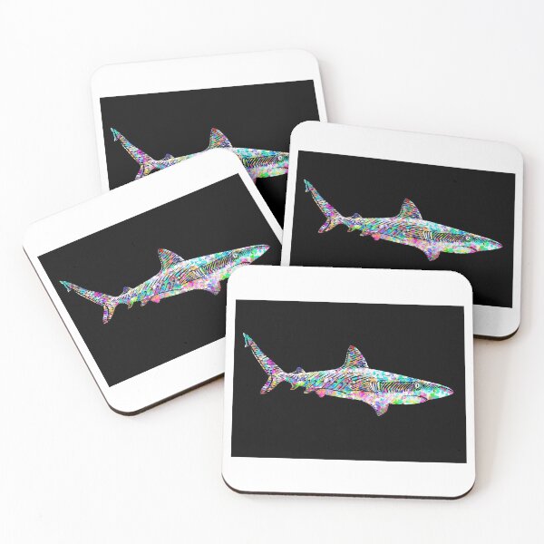 Item preview, SHARK watercolor and ink portrait .1 designed and sold by lautir.