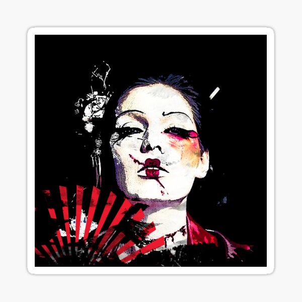 Item preview, Japanese Creepy Geisha designed and sold by vivalarevolucio.