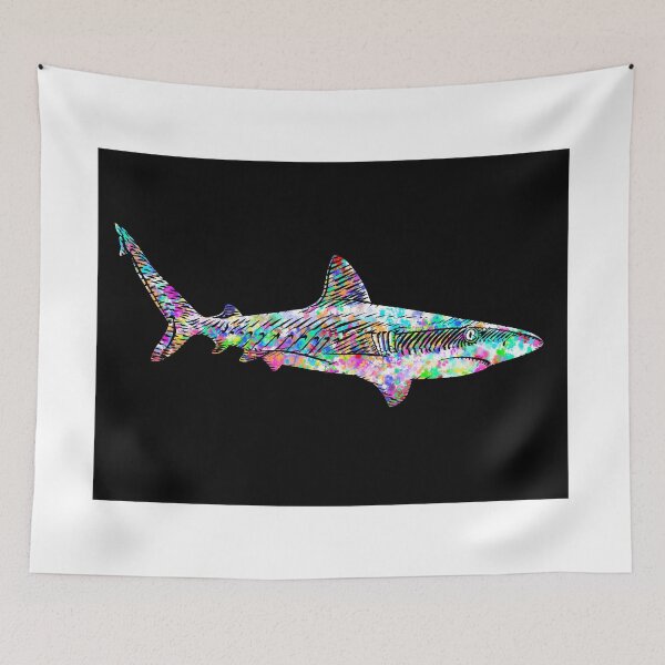 Item preview, SHARK watercolor and ink portrait .1 designed and sold by lautir.