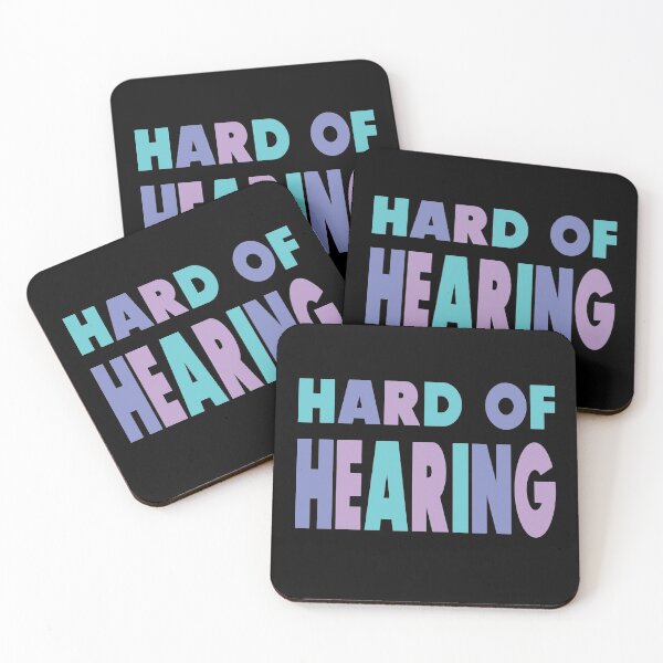 Item preview, Hard Of Hearing Hearing Impaired in Cool Colors designed and sold by Morpheus Store.