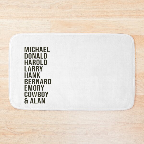 Item preview, The boys in the band names list: Michael, Donald, Harold, Larry, Hank, Bernard, Emory, Cowboy and Alan designed and sold by tziggles.