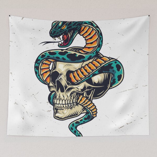 Item preview, Skull and Snake designed and sold by glincoln88.