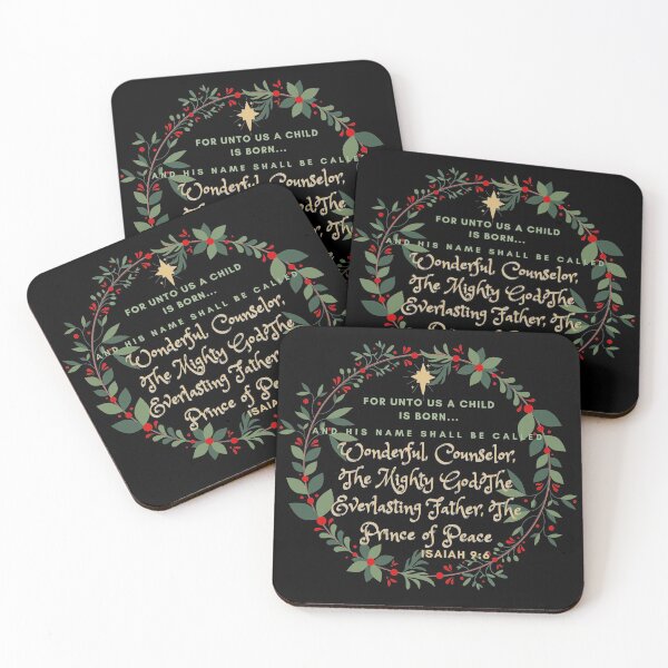 Item preview, Isaiah 9:6 For unto us a Child is born Christmas verse designed and sold by PaladinsWife.