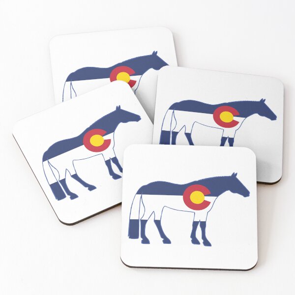 Item preview, Colorado Flag Horse designed and sold by HorseFly Ranch.