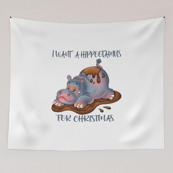 Item preview,  I want a hippopotamus for christmas designed and sold by fajali master.
