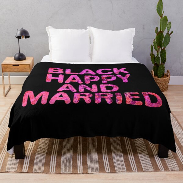 Item preview, Black happy and married designed and sold by aktiveaddict.