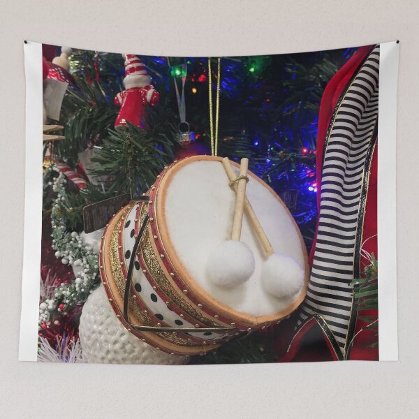 Item preview, Toy drum on Christmas tree designed and sold by LindaCooke.